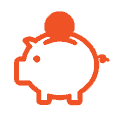 Piggy Bank to show working with a budget